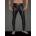 Noir Handmade H059 Men's Powerwetlook Long Pants with Inserts and Pockets Made of 3D Net S
