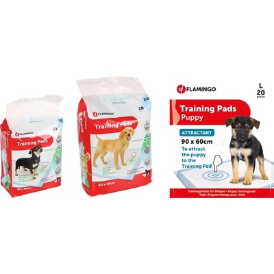 Flamingo Puppy Train - Памперс подложка за кучета с феромони , 60/45 см. - 20 броя