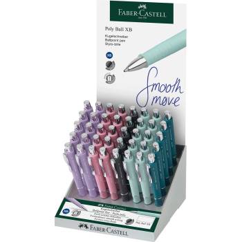 Faber-Castell Химикалка Poly Ball XB, автоматична, 40 броя в (1005120483)