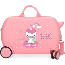 Joummabags Roll Road I am Unicorn coral plast 45x31x20 cm 24,6 l