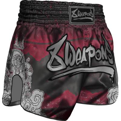 8 Weapons Muay Thai šortky Hanuman čierna/červená