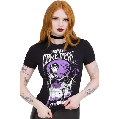 KILLSTAR Дамска тениска KILLSTAR - Cemetery - Black - KSRA013149