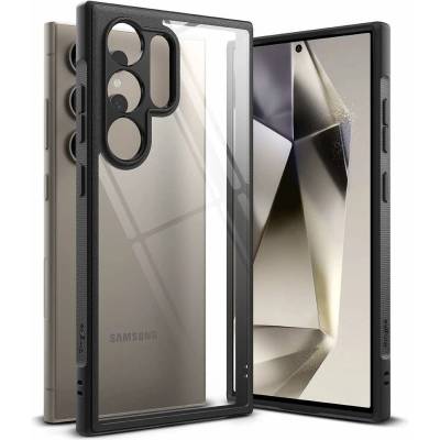 Ringke Fusion Bold Case - хибриден удароустойчив кейс за Samsung Galaxy S24 Ultra (черен-прозрачен)