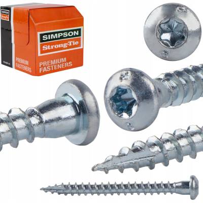Tesárske skrutky 5x50 mm 250 ks TORX pre spojovacie prvky Simpson CSA