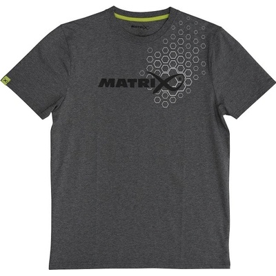 Matrix tričko Grey Hex Print T-Shirt