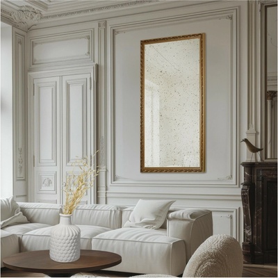 Alfaram Luxusné nástenné zrkadlo v ornamentálnom ráme s postaršenou zrkadlovou plochou – GUSTAV VINTAGE 160x60