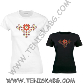 Fruit of the Loom Тениска - Шевица бродерия 1117