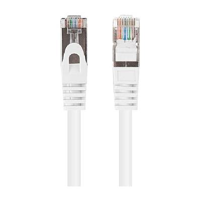Кабел - Lanberg patch cord CAT. 6 FTP 0.25m fluke passed (10-pack), white (PCF6-20CC-0025-W)