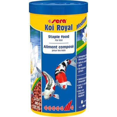 Sera Koi Royal medium - Храна за Кои и други езерни риби 21 000 мл. / 3, 95кг нето