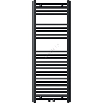 FERRO - Лира за баня 490W/230V 120x45 cm черна права (NR0091)