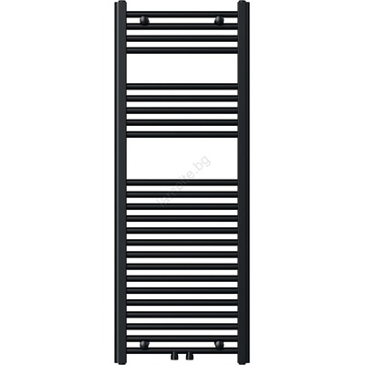 FERRO - Лира за баня 490W/230V 120x45 cm черна права (NR0091)