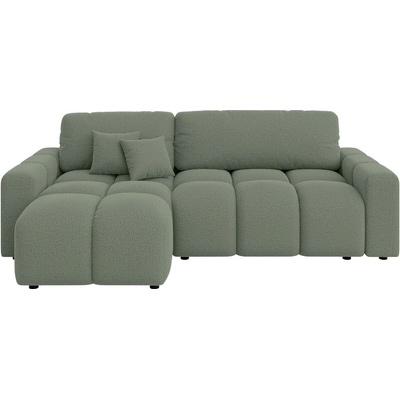 ROPEZ Светлозелен разтегателен ъглов диван (променлив) Luki - Ropez (Luki Narożnik L z f.spania - Prawa OT Neve 34 ( zielony ) wszywka andas Standard)