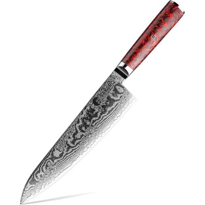 SaKuRo Šéfkuchařský nůž z damaškové oceli S35VN Inferno 20,3 cm