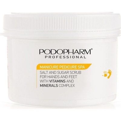Podopharm solný a cukrový peeling pro ruce a nohy s obsahem vit. a minerálů 600 ml