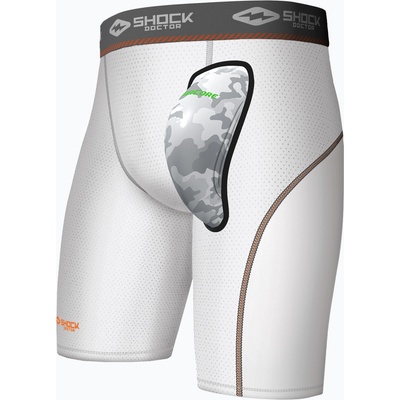 Shock Doctor Мъжки шори за бойни спортове Shock Doctor AirCore Cup Compression white