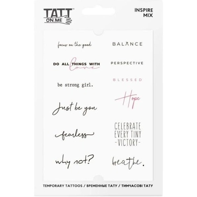 TATTonMe Водоустойчиви временни татуировки Вдъхновение микс