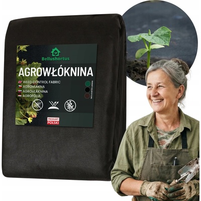 Bellushortus Černá netkaná textilie 150 g/m² , 110 cm x 2000 cm