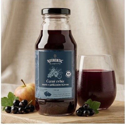 Authentic Černorybízový mošt s jablečnou šťávou 330ml