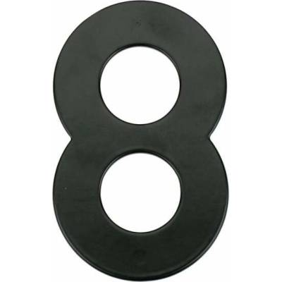 Číslo "8", matná černá, 145 mm