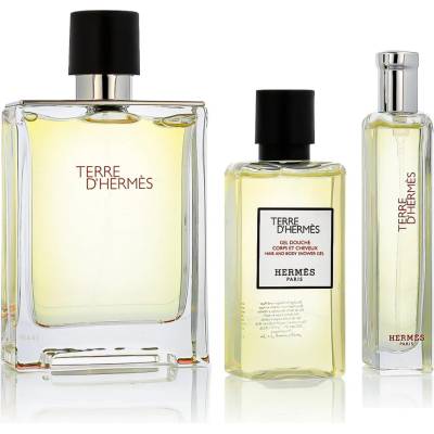 Hermès Terre d’Hermès HERMÈS Terre d’Hermès EDT 100 ml + HERMÈS Terre d’Hermès EDT 15 ml + HERMÈS Terre d’Hermès sprchový gél 40 ml