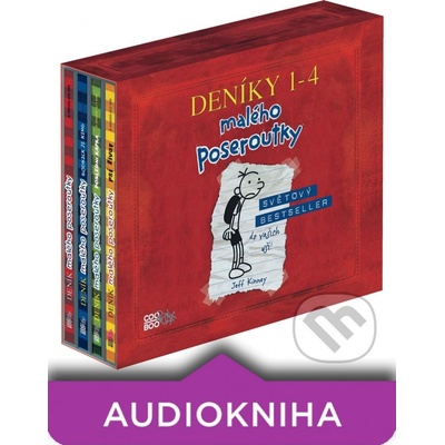 Deník malého poseroutky audio 1-4 BOX - Jeff Kinney, Václav Kopta