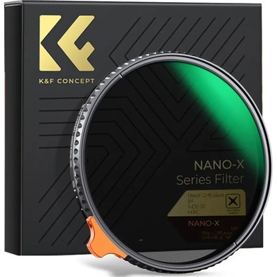 K& F Concept 77 mm 2в1 Black Mist 1/4 и ND2-ND32 (1-5 Stop) филтър 28 Multi-Layer Coatings - Nano X Series