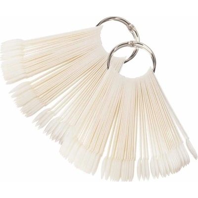 Starnails VZORNÍK NA UV GEL/ GEL LAK/ LAK, NATURAL TVAR MANDLE, VĚJÍŘ, 100 ks