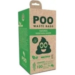 M-Pets POO BIO Dog Waste Bags Mint Scented 100% биоразградими пликчета, 8 ролки х 15 торбички, бели с аромат на мента