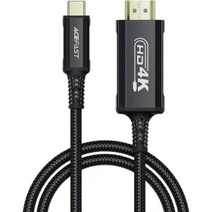 ACEFAST Видео кабел Acefast C1, USB-C/HDMI, 4K, 60Hz, HDR, 1.8m, черен (C1-10)