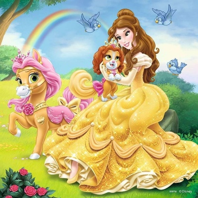 Ravensburger Disney princezny a jejich mazlíčci 3 x 49 dielov