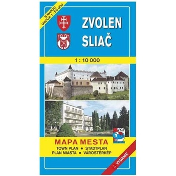 Zvolen Sliač Mapa mesta Town plan Stadtplan Plan miasta Várostérkép SK Mapa s