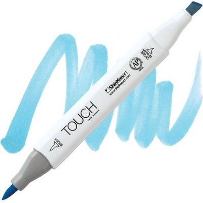 Lihová fixa TOUCH oboustranná Brush & Chisel, Pastel blue (B67)
