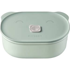 Buydeem Керамична кутия за обяд Buydeem CT3007-CG, 500 мл, 19.5х16.5 см, Термоустойчива до 230°C, Съвместима с фурна и микровълнова, Зелен (CT3007-CG)