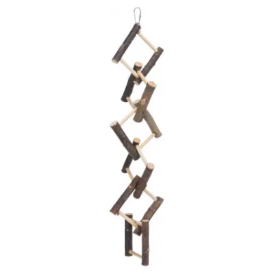 TRIXIE Hanging Ladder - Дървена стълба за вълнисти папагали , канарчета и други птици 58см