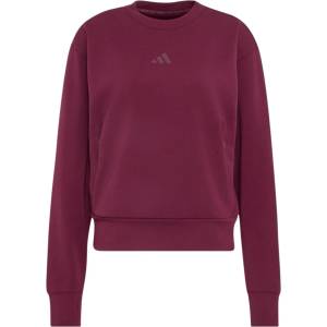 Adidas Дамски пуловер adidas Women's D4T Workout Warm Up Crew Neck Jumper - Maroon (117-3943-0213)
