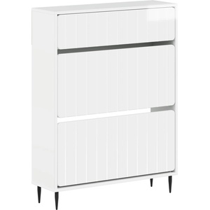 vidaXL Шкаф за обувки ZWOLLE 78 x 24 x 103 см Инженерна дървесина (896439)