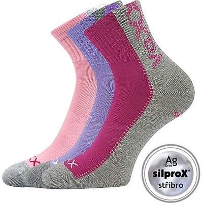 VOXX Revoltík Dívčí ponožky dívka růžová fialová
