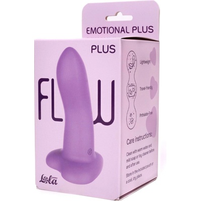Lola Games Flow Emotional Plus Purple hladké silikonové dildo
