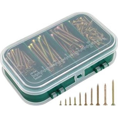 Extol Craft 1440 - Krabička (box) sada vrutů 9 rozměrů vrutů různých délek (310 ks)