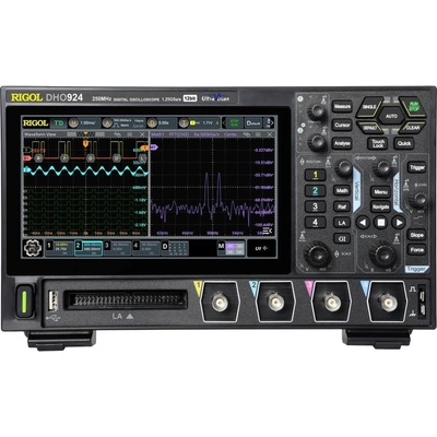 Rigol DHO924 digitálny osciloskop 200 MHz 1.25 GSa/s 50 Mpts 12 Bit 1 ks