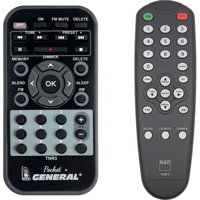 GENERAL Nad tnr 3 - дистанционно управление дубликат (tnr 3)