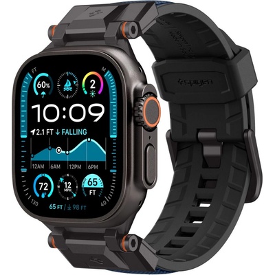 Spigen Силиконова каишка за Apple Watch 6 / 7 / 8 / 9 / 10 / SE / ULTRA 1 / 2 (44 / 45 / 46 / 49 MM) от Spigen DuraPro Armor - Navy Blue (8809971239349)