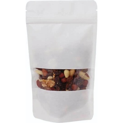Doypack sáček 130*225 mm, 500 ml, bílý s okénkem, 100 ks