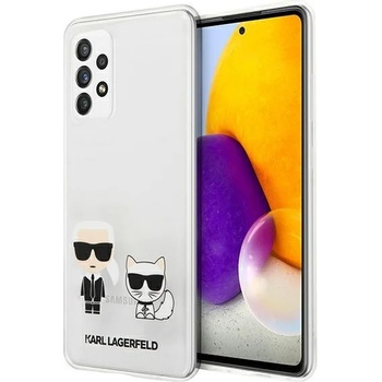 KARL LAGERFELD Калъф Karl Lagerfeld KLHCA72CKTR Karl & Choupette за Samsung Galaxy A72 A725, прозрачен (KF000605)