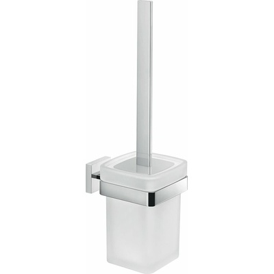Gedy ELBA WC kefa závesná mliečne sklo chróm A033313
