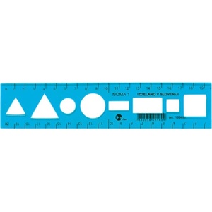 Optima Шаблонна линийка OPTIMA гъвкава синя 20cm 53068 (53068)