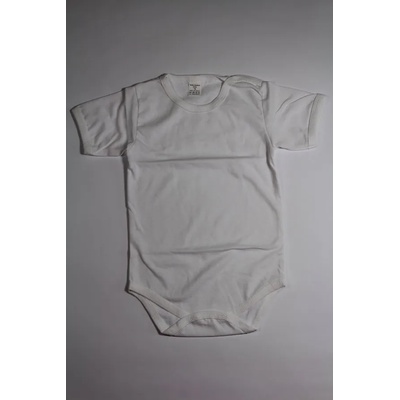 БЕЙБ ФЕШЪН ЕООД Бяло боди с къс ръкав, 74, 86