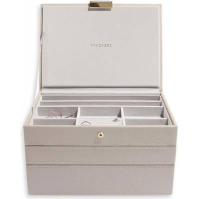 Stackers šperkovnice 3v1 Taupe Classic Set šedobéžová 73774