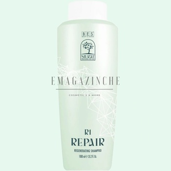 Bes Beauty & Science Milano Bes Почистващ и възстановяващ шампоан за увредена коса 1000 мл. Silkat R1 Repair Premier Shampoo (0360778)