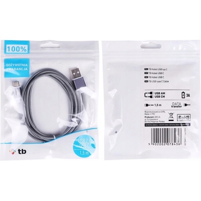 TB Touch AKTBXKUCSBA150S USB - USB C, 1,5m, šedý